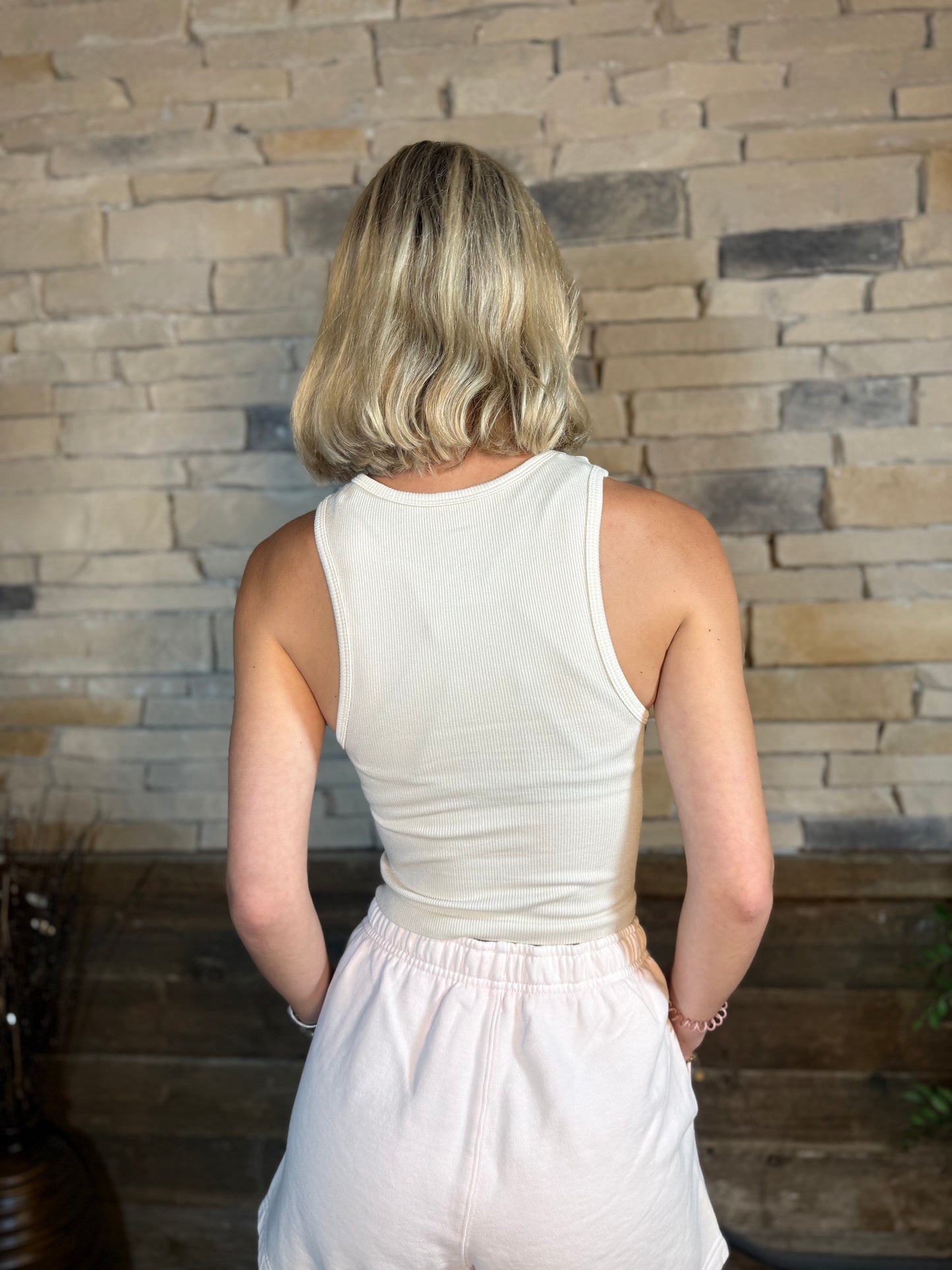 Earthy Sand Seamless Tank Top