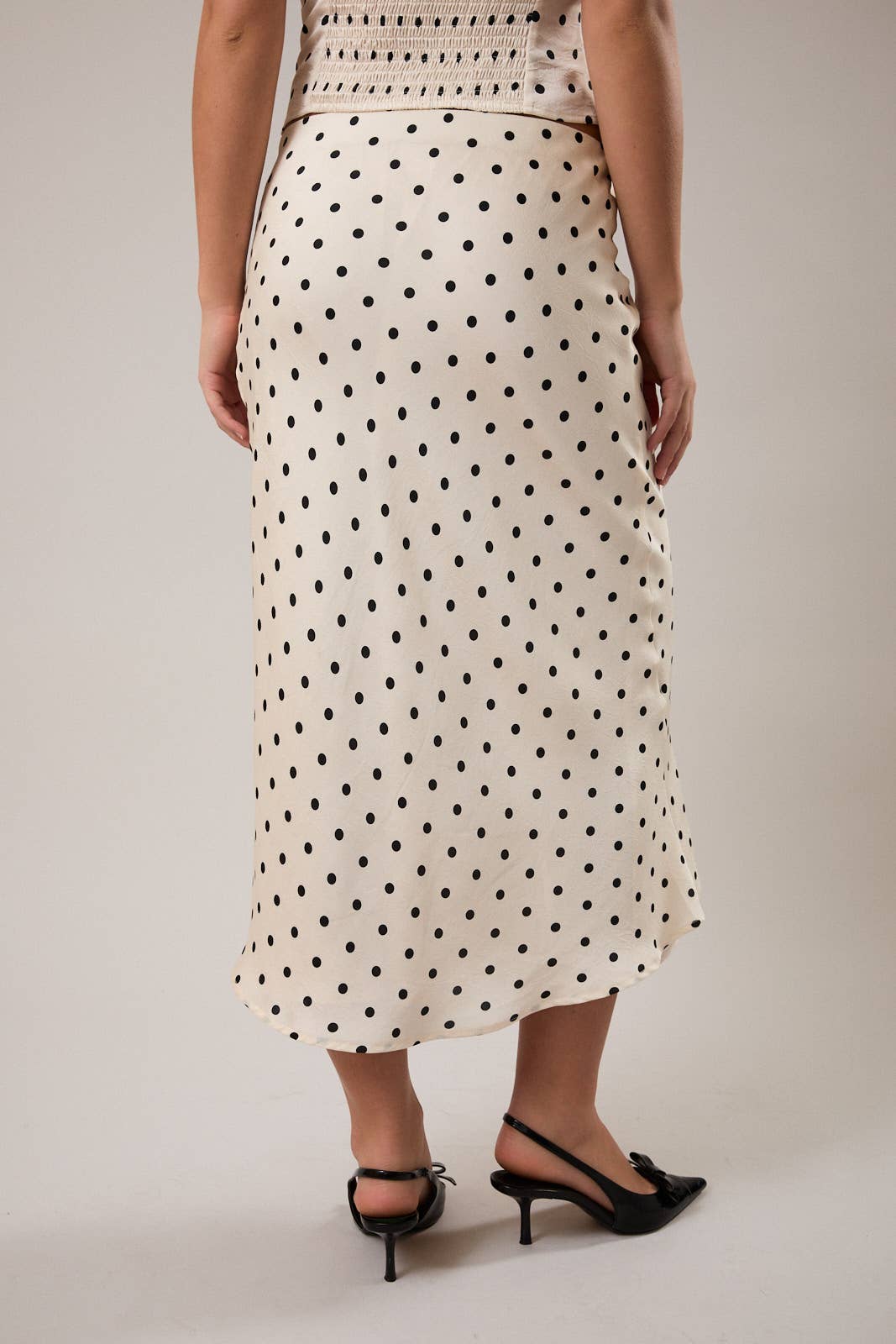 Polka Dot Mid Rise Maxi