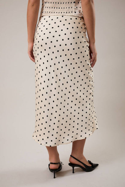 Polka Dot Mid Rise Maxi