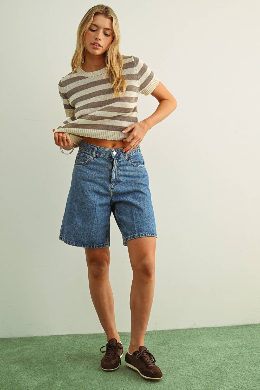 Striped Knit Top