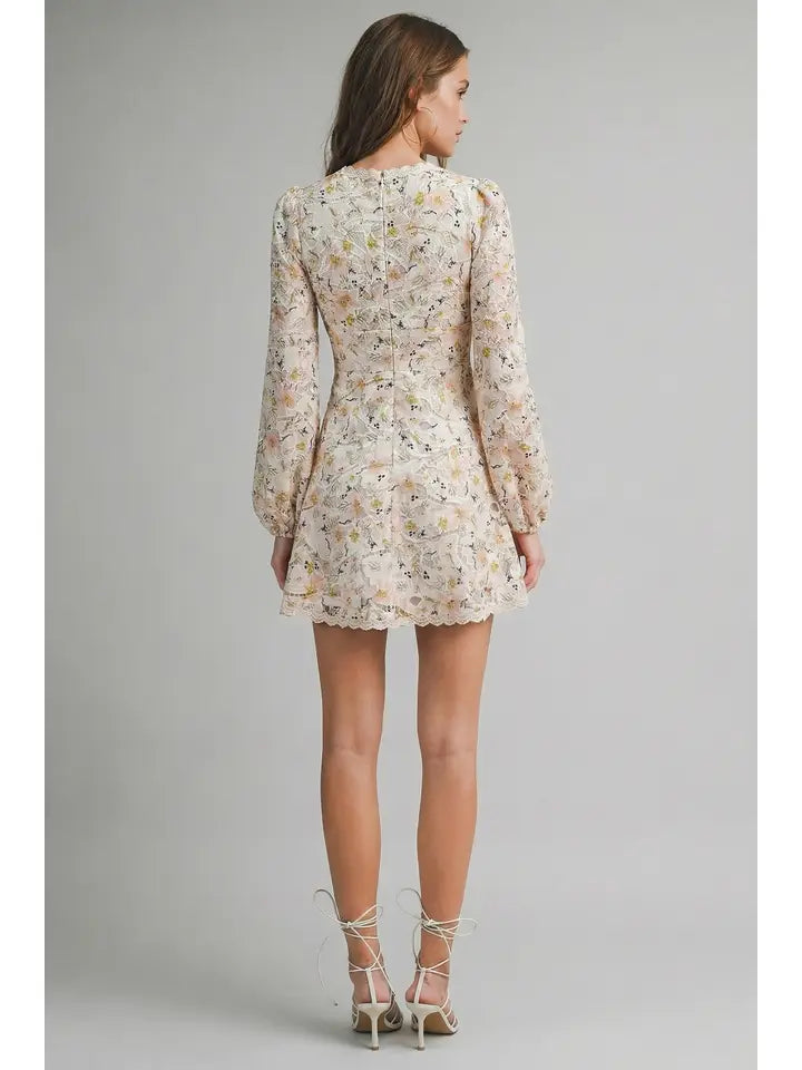 Le Cliche' Butter Floral Dress