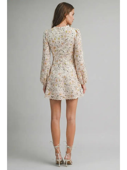 Le Cliche' Butter Floral Dress