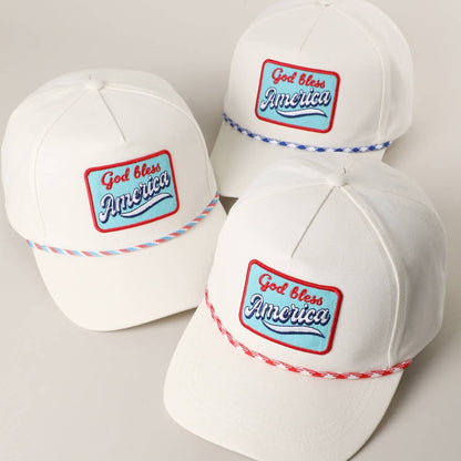 **Pre-Order** God Bless America Embroidered Patch Trucker Hat