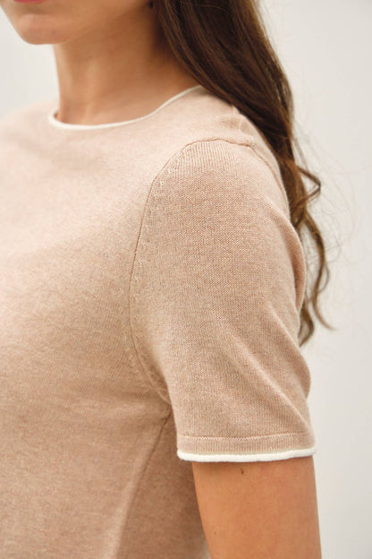 Faux Layered Short Sleeve