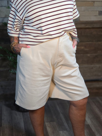 Contemporary Long Denim Shorts