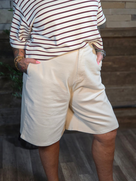 Contemporary Long Denim Shorts