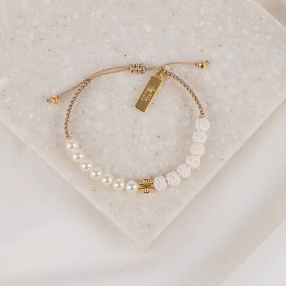 Perfectly Imperfect For Her Bracelet - White and Gold