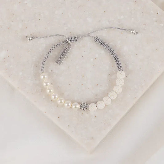 Perfectly Imperfect For Her Bracelet - White and Silver