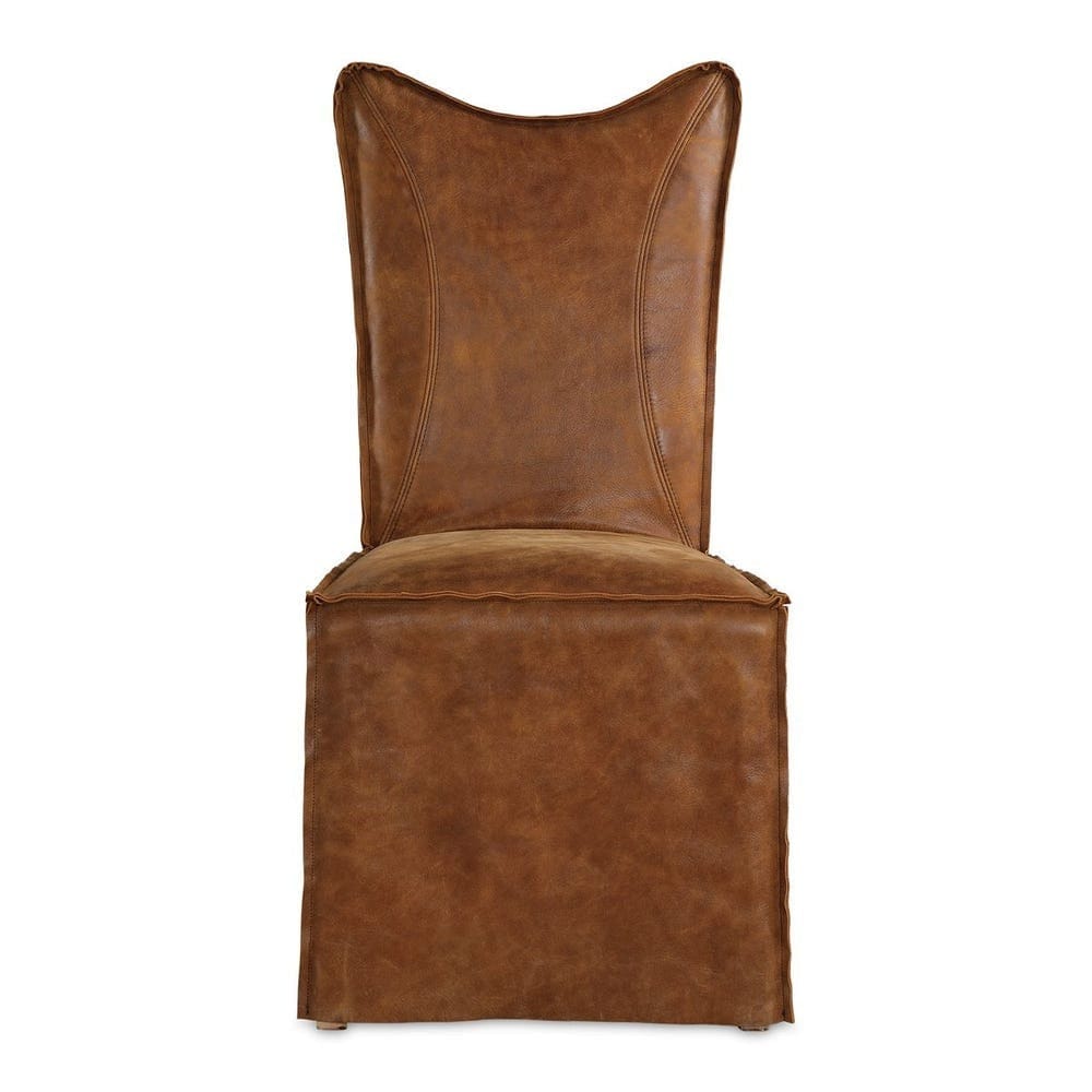 Delroy Leather Armless Dining Chair