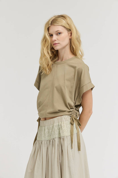 41628 - SIDE SCRUNCH TEE