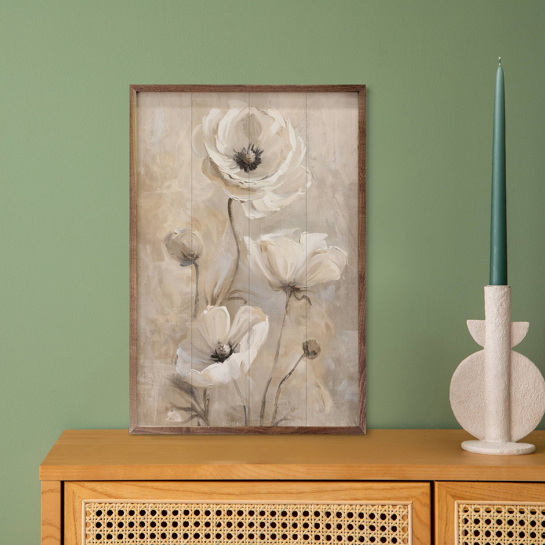 Neutral Flora 2 By Nina Blue Wall Decor Print