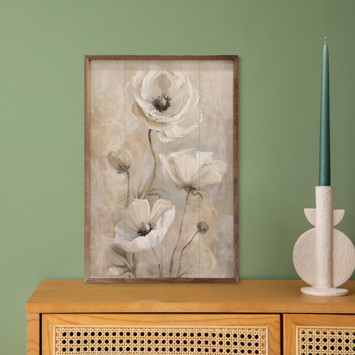 Neutral Flora 2 By Nina Blue Wall Decor Print