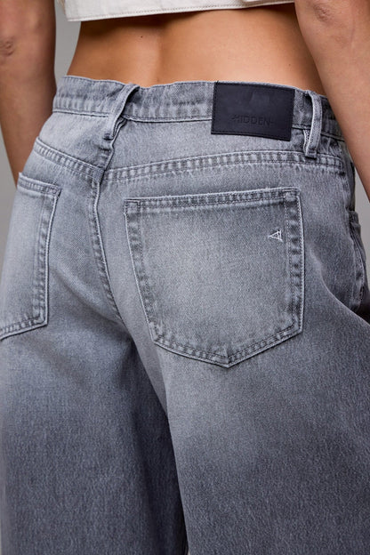 Gray Washed Oversized Baggy Jeans