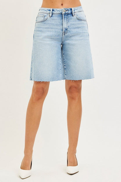 High Rise Bermuda Shorts