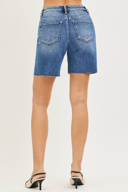 Tummy Control High Rise Mid Length Shorts