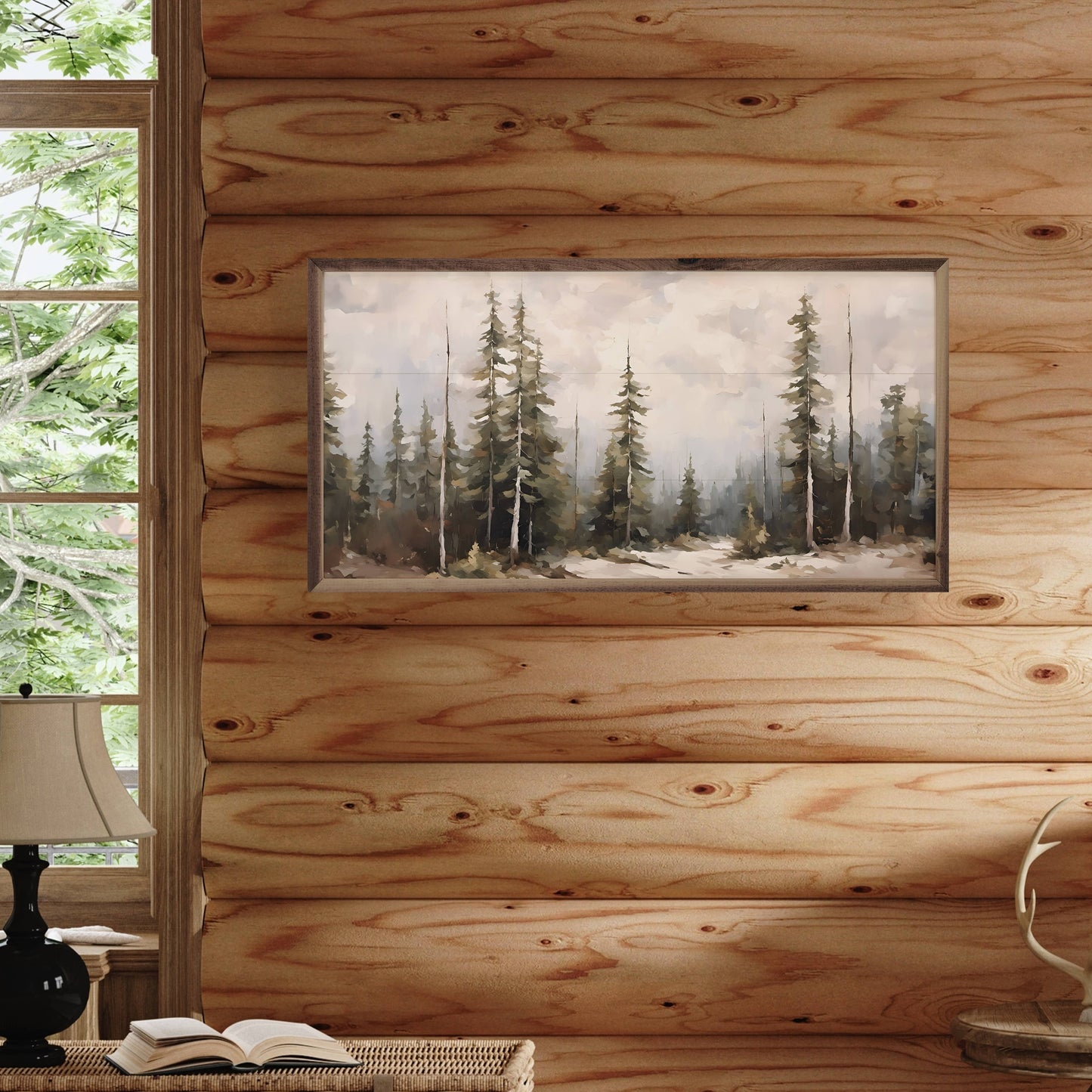 Pine Forest Art Print