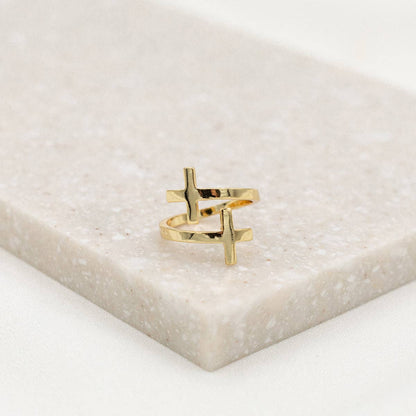 Pillar of Faith Cross Ring