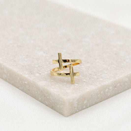 Pillar of Faith Cross Ring