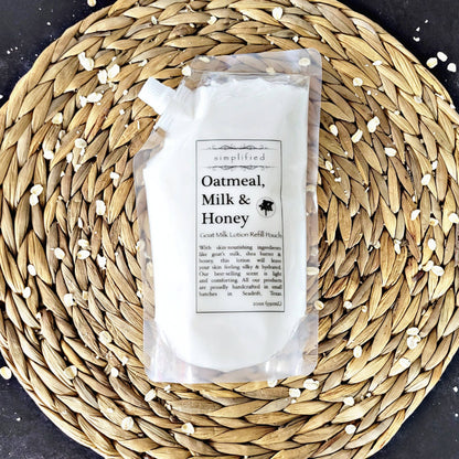 Simplified Soap 20 oz Goats Milk Lotion Refill Bag
