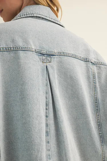 Vintage Wash Pleated Back Jacket