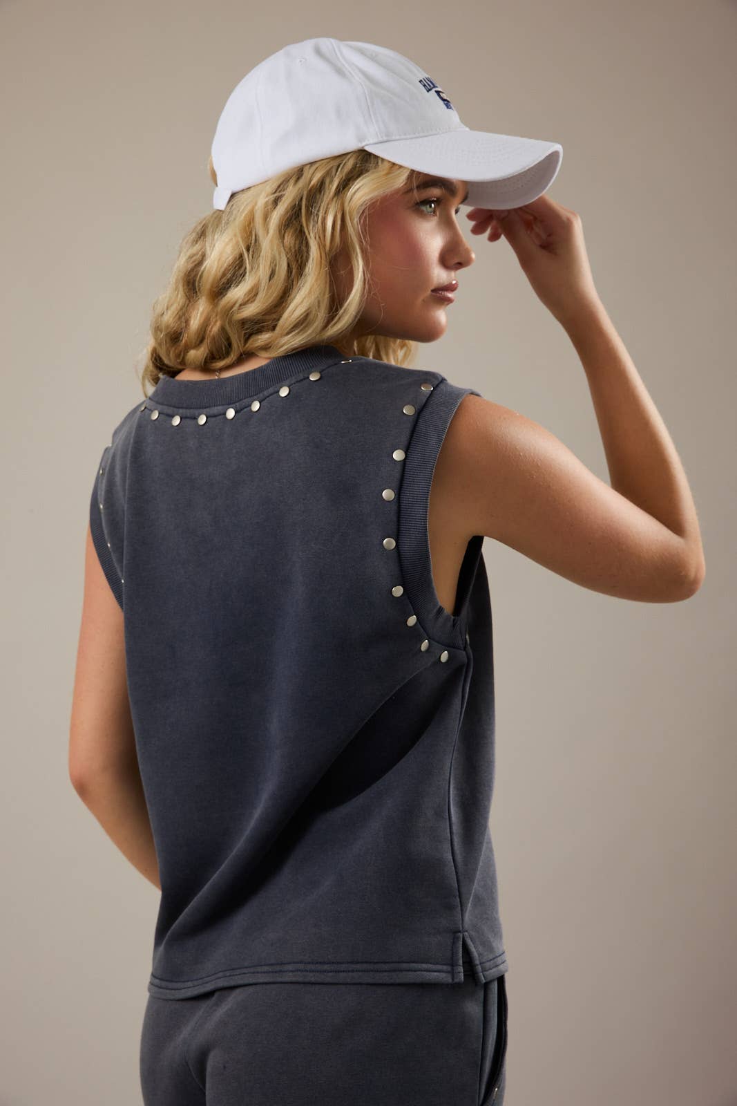 Studded Sleeveless Top