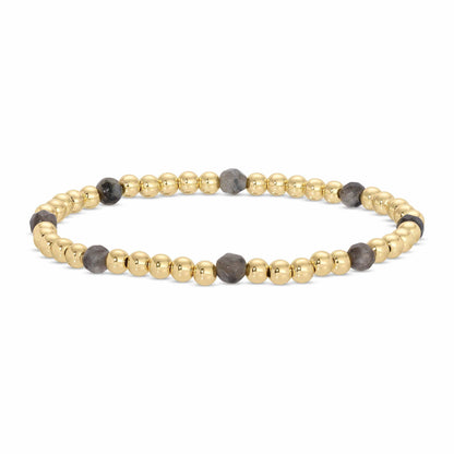 Assorted Stretch Beaded Bracelets With Stone Accents