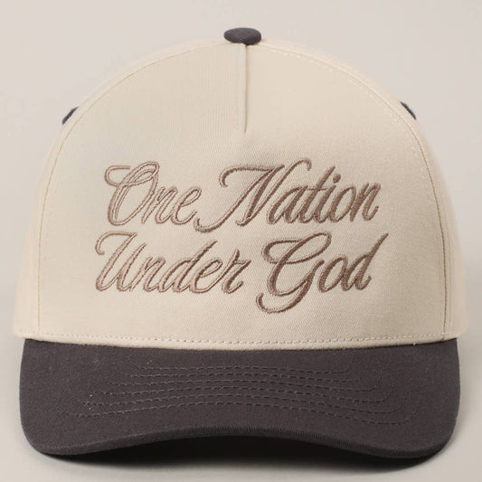 One Nation Under God Two-Tone Trucker Hat