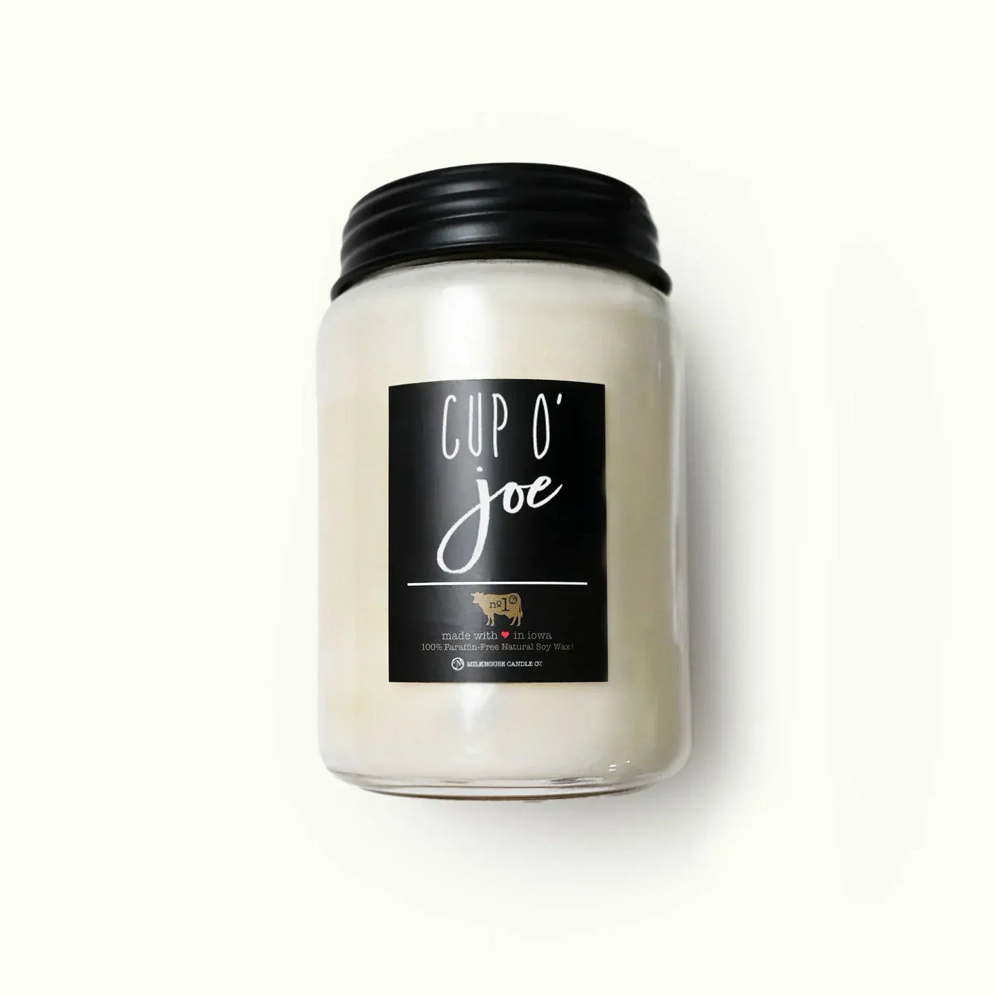 Cup o' Joe Candle Balsam & Cedar Milkhouse Mason Jar Candle - 26 oz