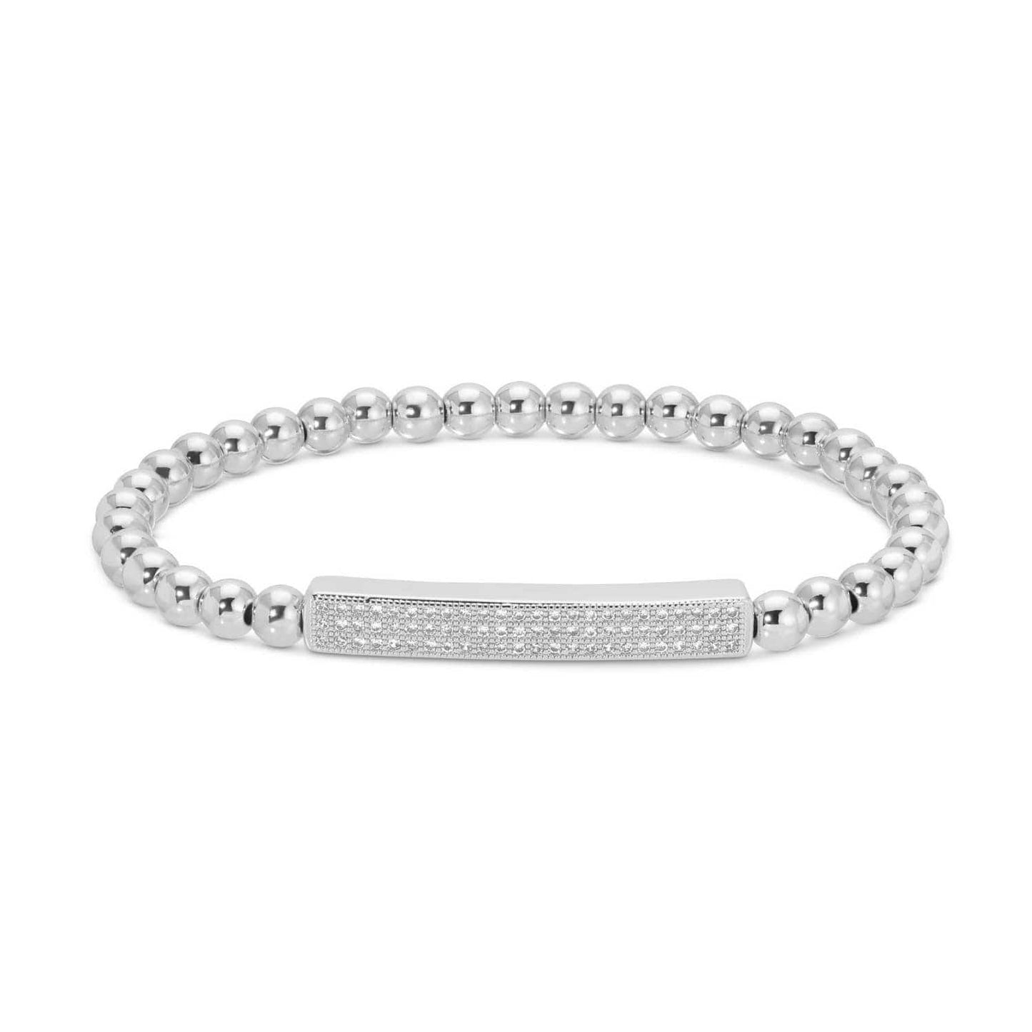 Pave Bar Stretch Bracelet