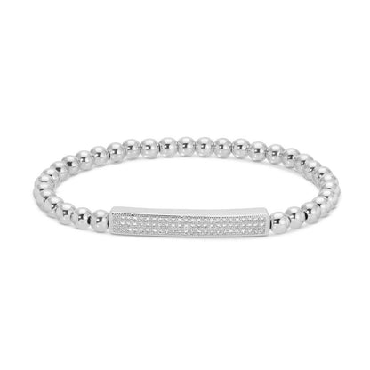 Pave Bar Stretch Bracelet