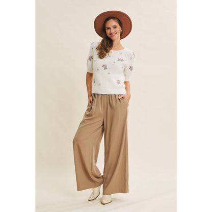 Washed Wide Leg Pants
