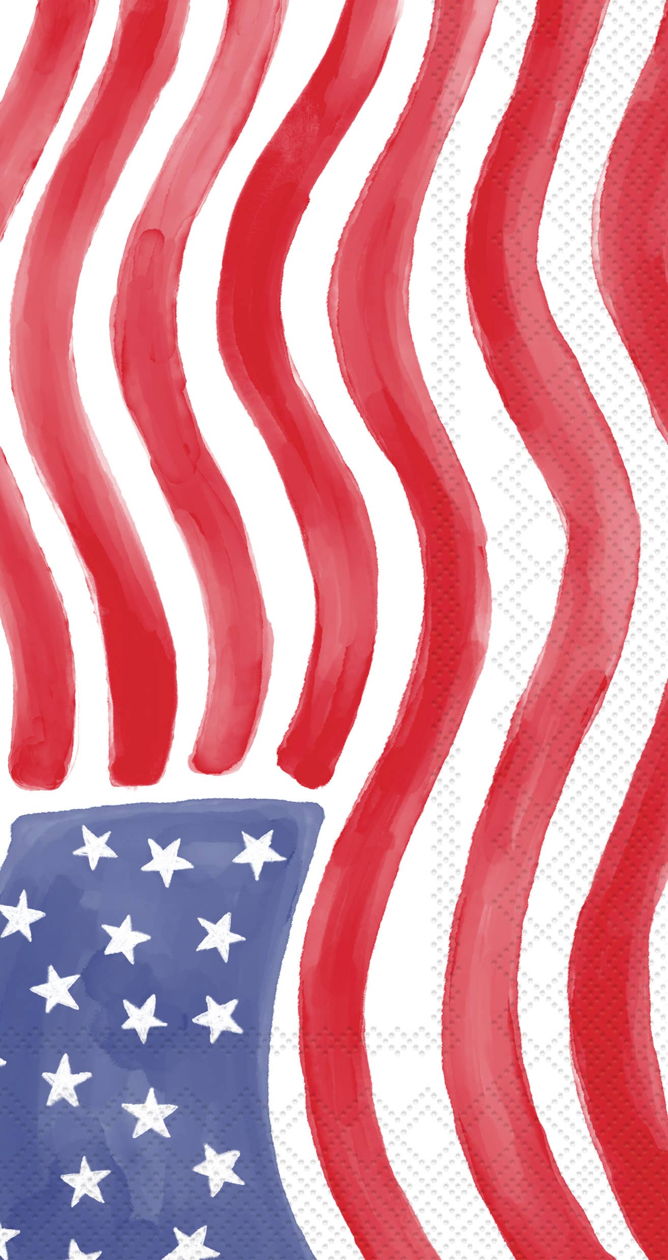 Stars & Stripes Stamp Guest Napkin