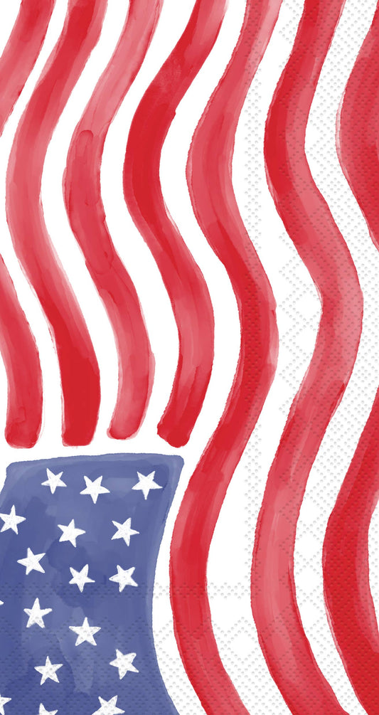 Stars & Stripes Stamp Guest Napkin