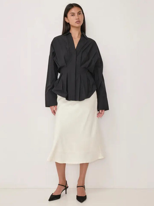 The Ellie Sculptural Cotton Shirt