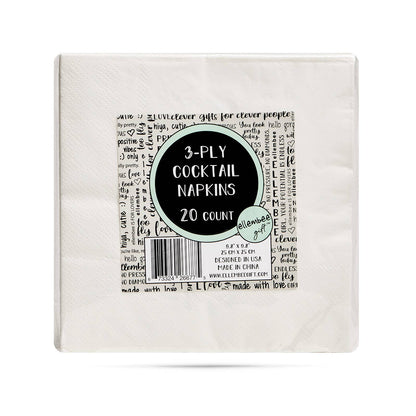 Some women like to be wined and dined Cocktail Napkins
