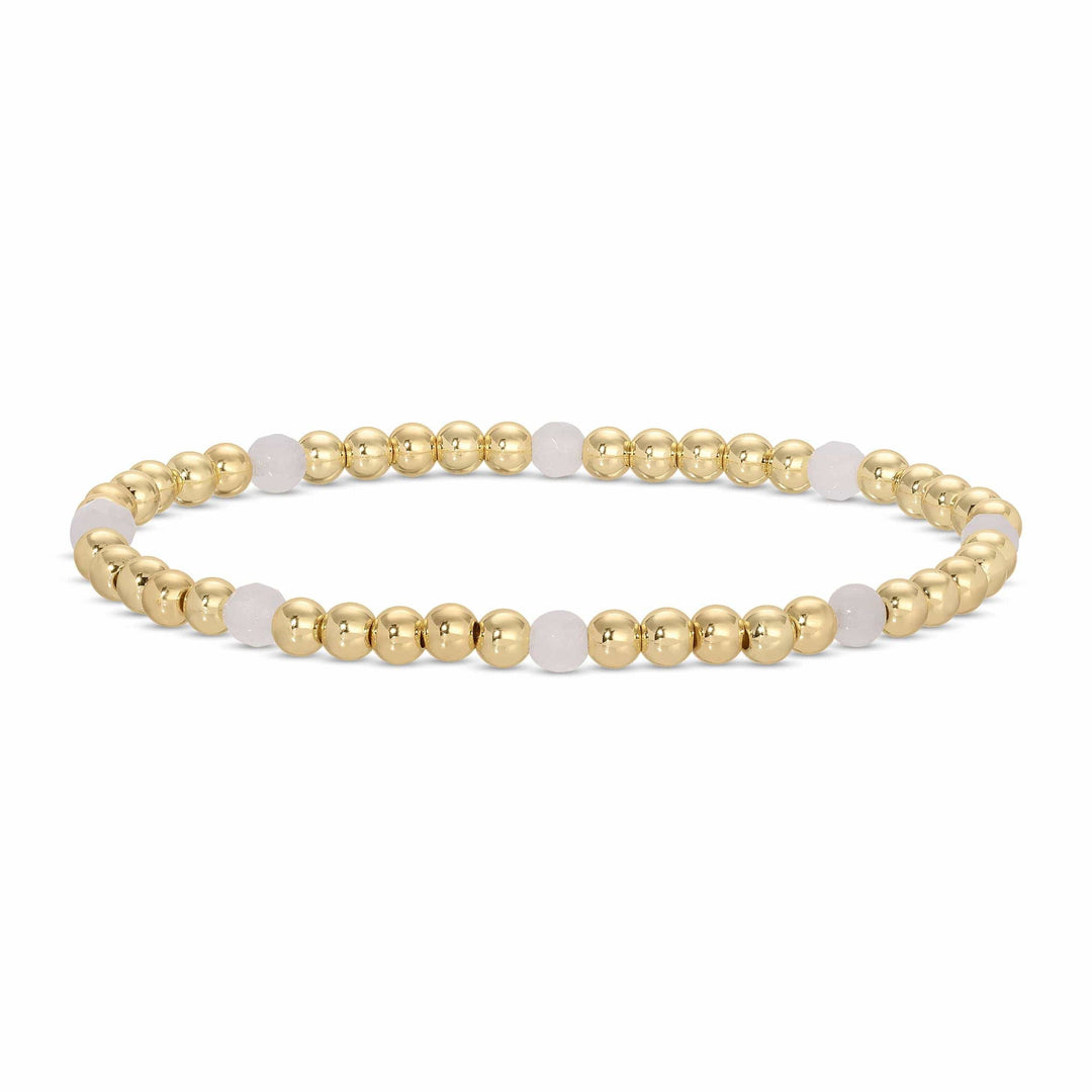 Assorted Stretch Beaded Bracelets With Stone Accents