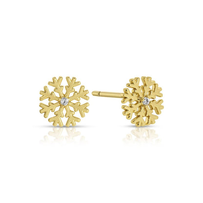 Snowflake Studs on Velvet Tag
