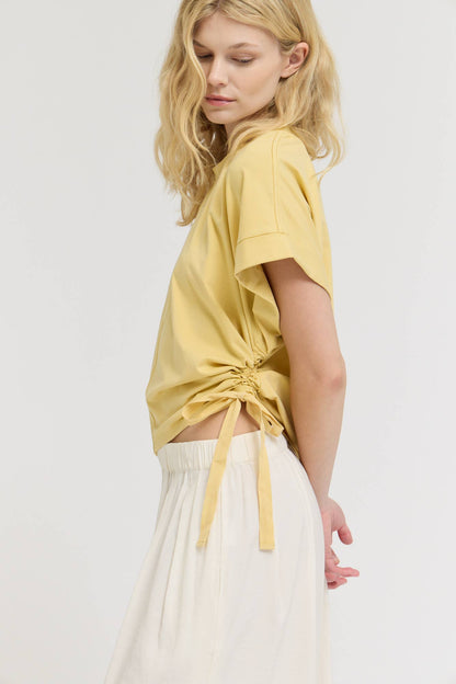 41628 - SIDE SCRUNCH TEE