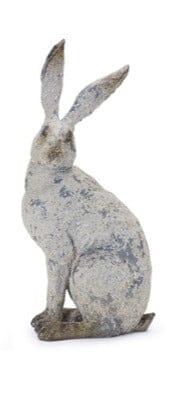 Rabbit (2 Asst) 9.75"H, 12"H Resin with Concrete Finish