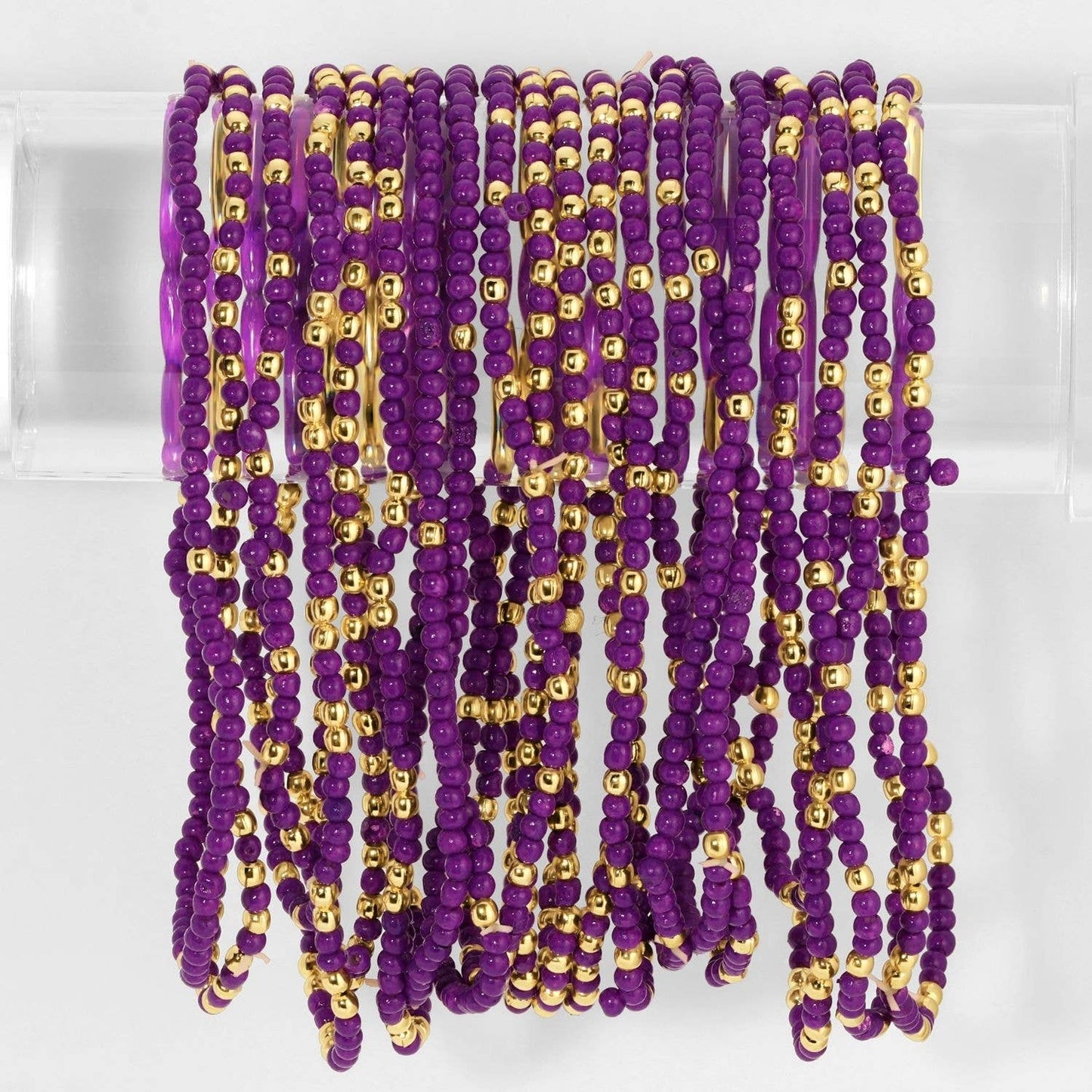 Stretch Beaded Solid Game Day Bracelets