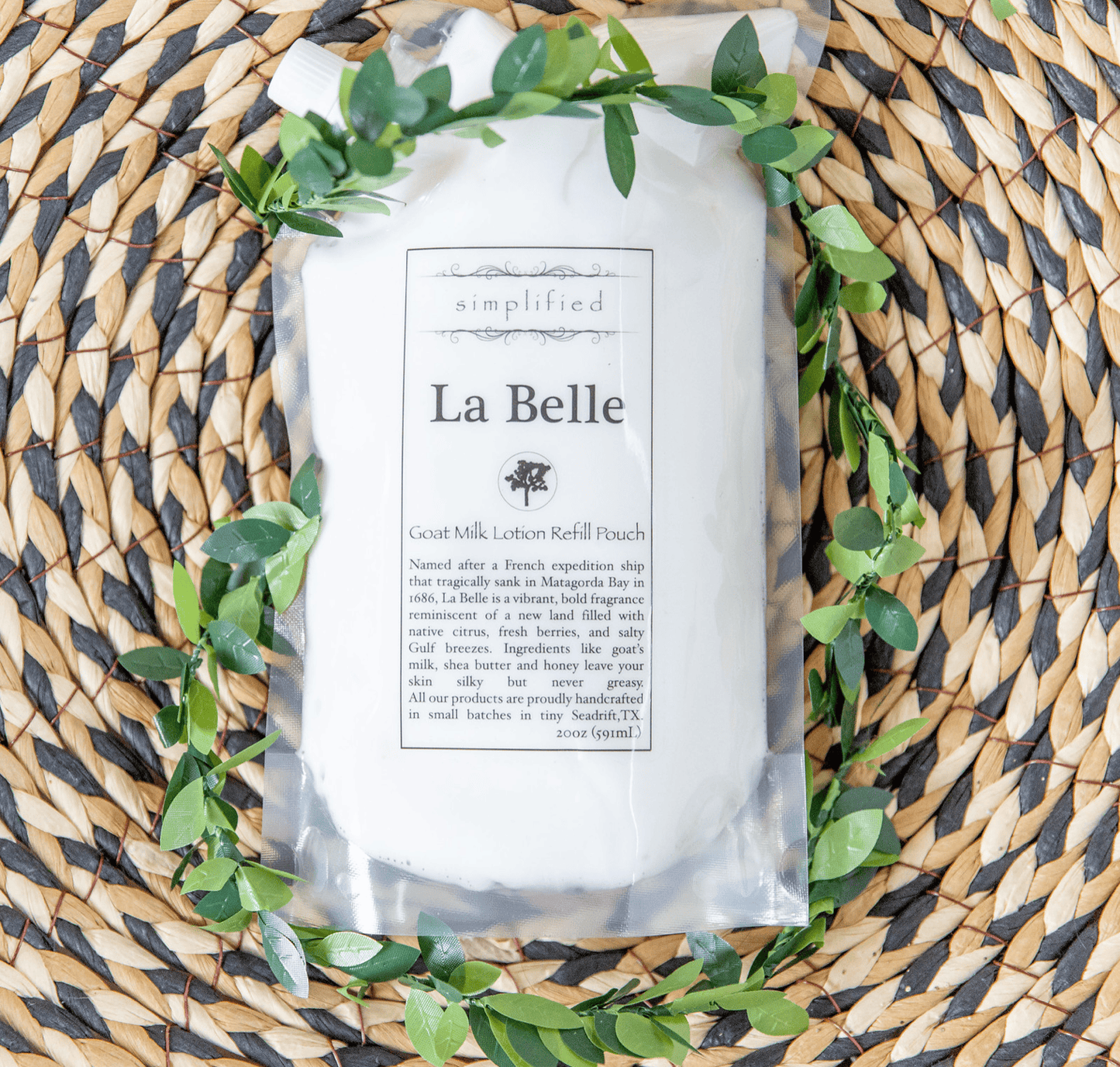 Simplified Soap 20 oz Goats Milk Lotion Refill Bag