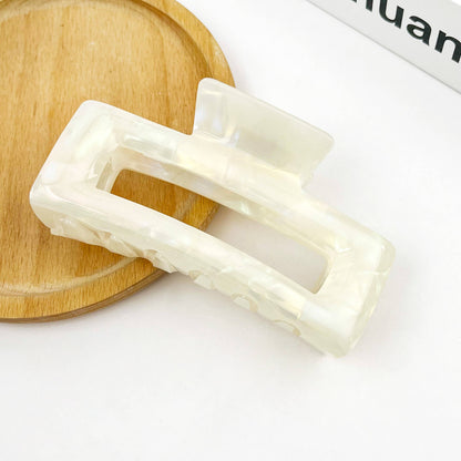 Rectangular Acetate Hair Claw, Premium Quality Hair Clip