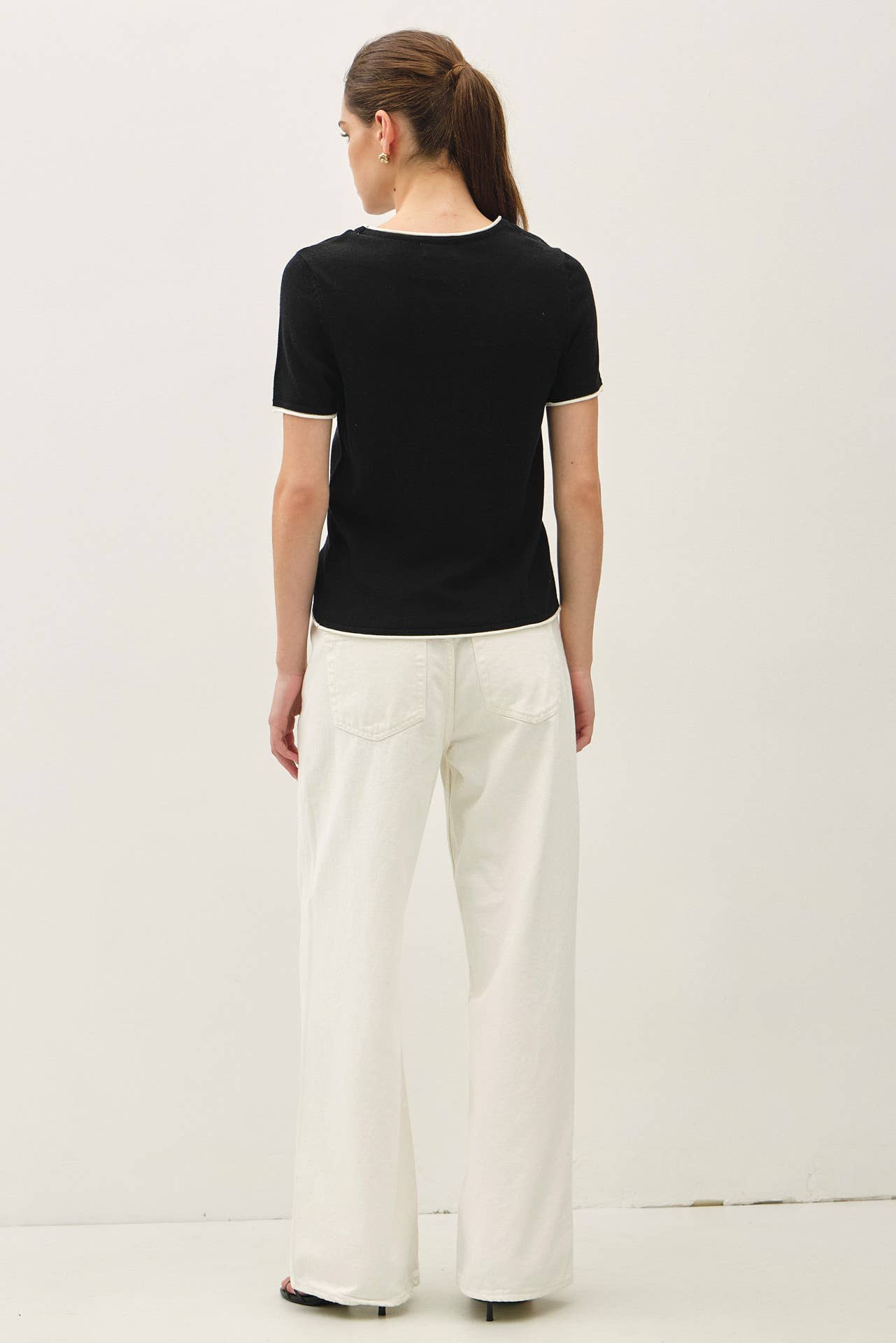 Faux Layered Short Sleeve