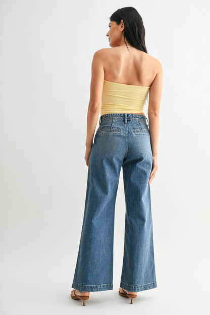 Micro Patch Pocket Wide Leg