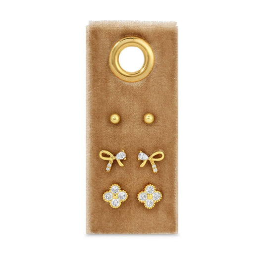 Set/3 Bow Stud Set