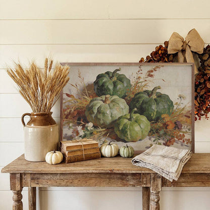 Deep Green Harvest Pumpkin Arrangement