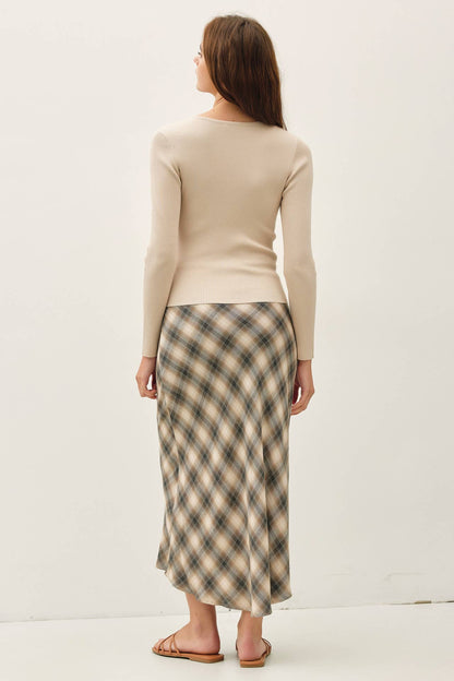 RIBBED BUTTON UP CARDIGAN