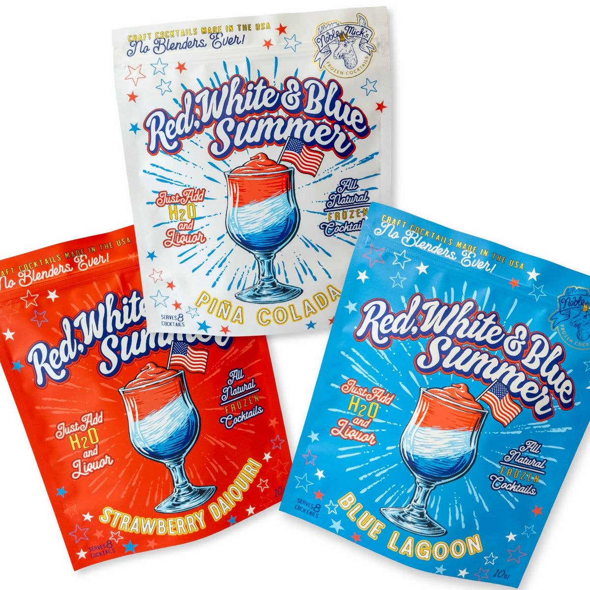 Red, White & Blue Summer Collection Frozen Cocktails (3 flavors available)
