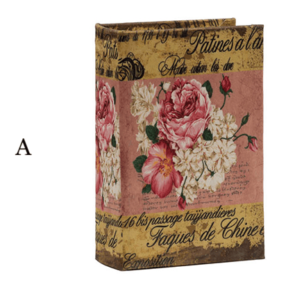 5.5x3.9x1.8" Nature Lover's Book Boxes, Flowers - Assorted Designs