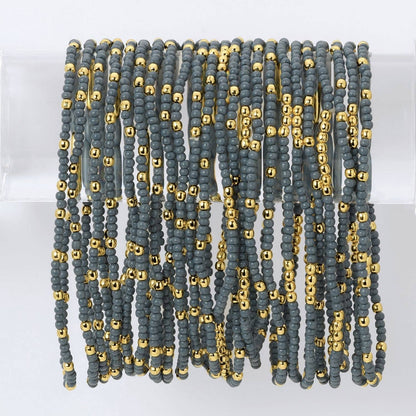 Solid Color 2mm Seed Bead Bracelets